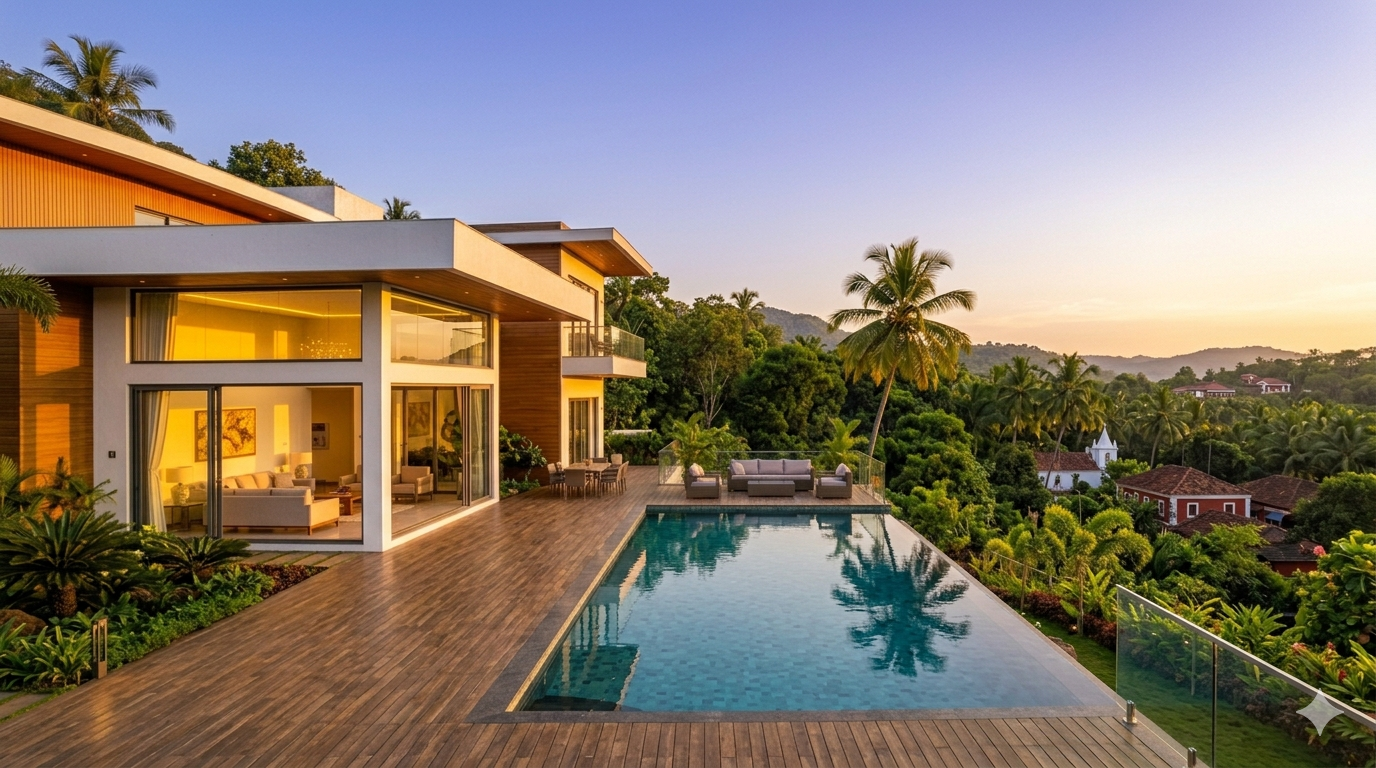 Luxury Villas in South Goa: Serenity, Space & Sophisticated Living